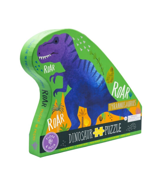 Floss & Rock Shaped Puzzle // Dino (40 Parça)