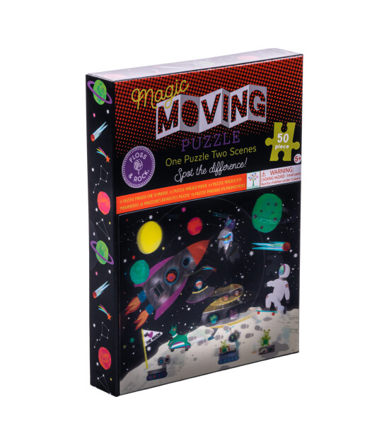 Floss & Rock Magic Moving Puzzle // Space (50 Par&ccedil;a )