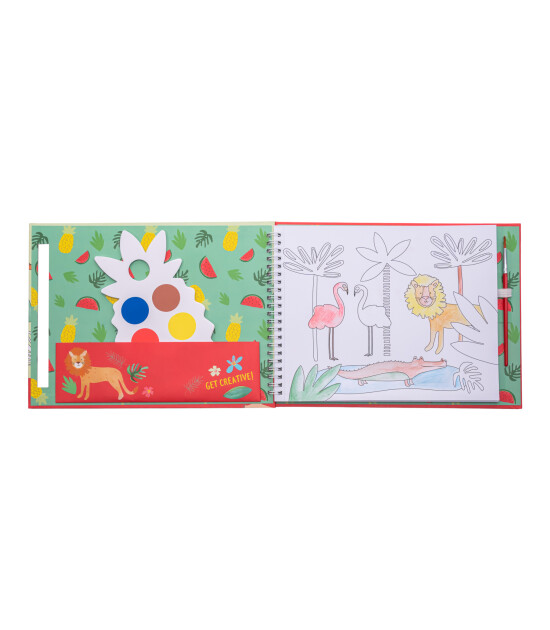Floss & Rock Sulu Boyalı Boyama Kitap Seti // Jungle
