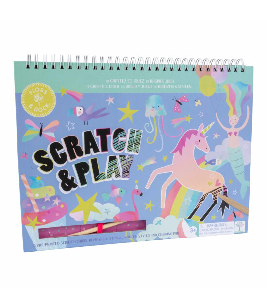 Floss & Rock Scratch and Play Aktivite Kitabı // Fantasy
