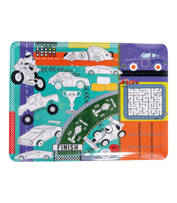 Floss & Rock Boyanabilir Oyun ve Aktivite Matı // Cars