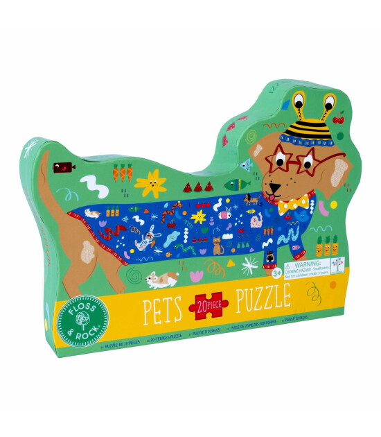 Floss & Rock Shaped Puzzle // Pets (20 Parça)