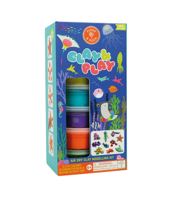 Floss & Rock Clay And Play Hava İle Kuruyan Kil Seti // Ocean