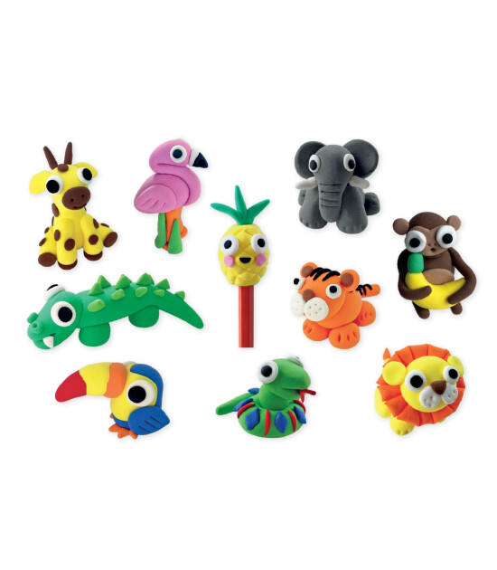 Floss & Rock Clay And Play Hava İle Kuruyan Kil Seti // Jungle