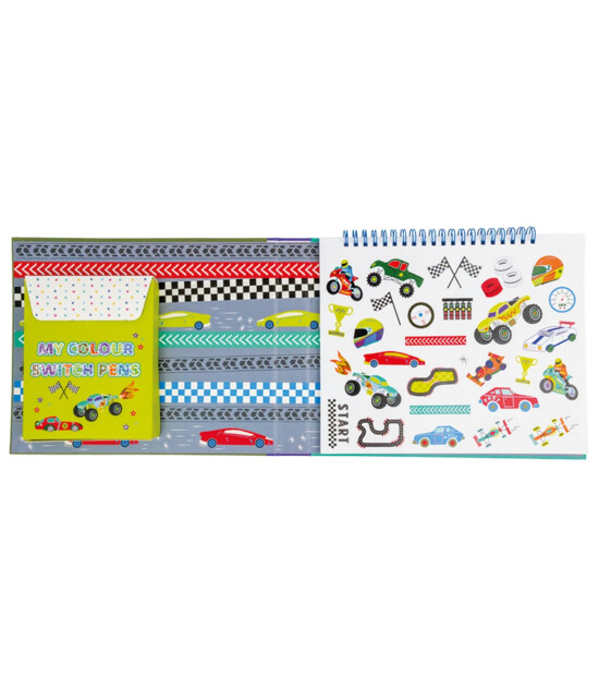 Floss & Rock Renk Değiştiren Sihirli Aktivite Kitabı // Cars
