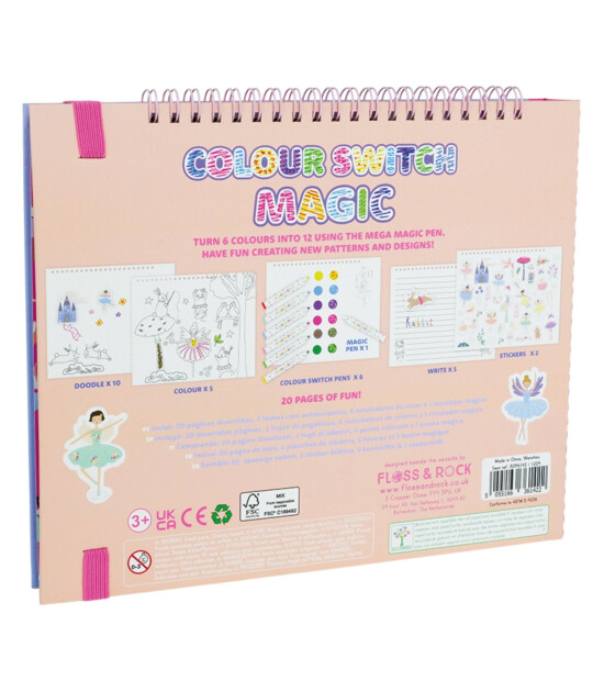 Floss & Rock Renk Değiştiren Sihirli Aktivite Kitabı // Enchanted