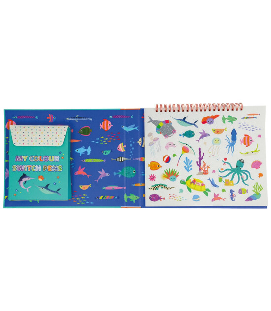 Floss & Rock Renk Değiştiren Sihirli Aktivite Kitabı // Ocean