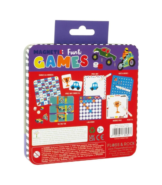 Floss & Rock Mıknatıslı Kutu Oyunları / Cars