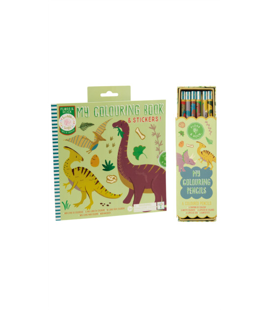 Floss & Rock Floss and Rock Boyama Kitapları Seti / Dino Set