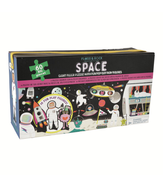 Floss & Rock Pop Out Floor Puzzle // Space (60 Parça)