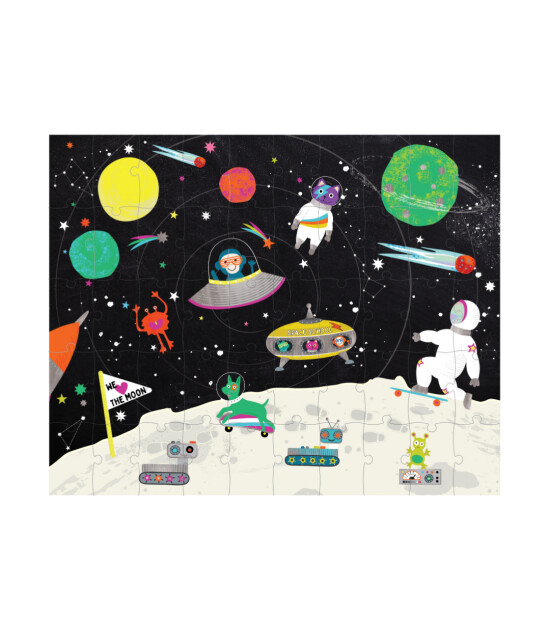 Floss & Rock Magic Moving Puzzle // Space (50 Par&ccedil;a )