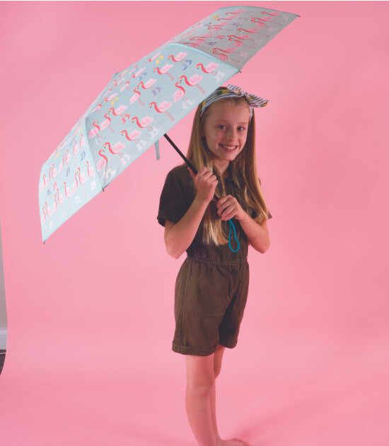 Floss & Rock Renk Değiştiren Şemsiye - Büyük // Flamingo
