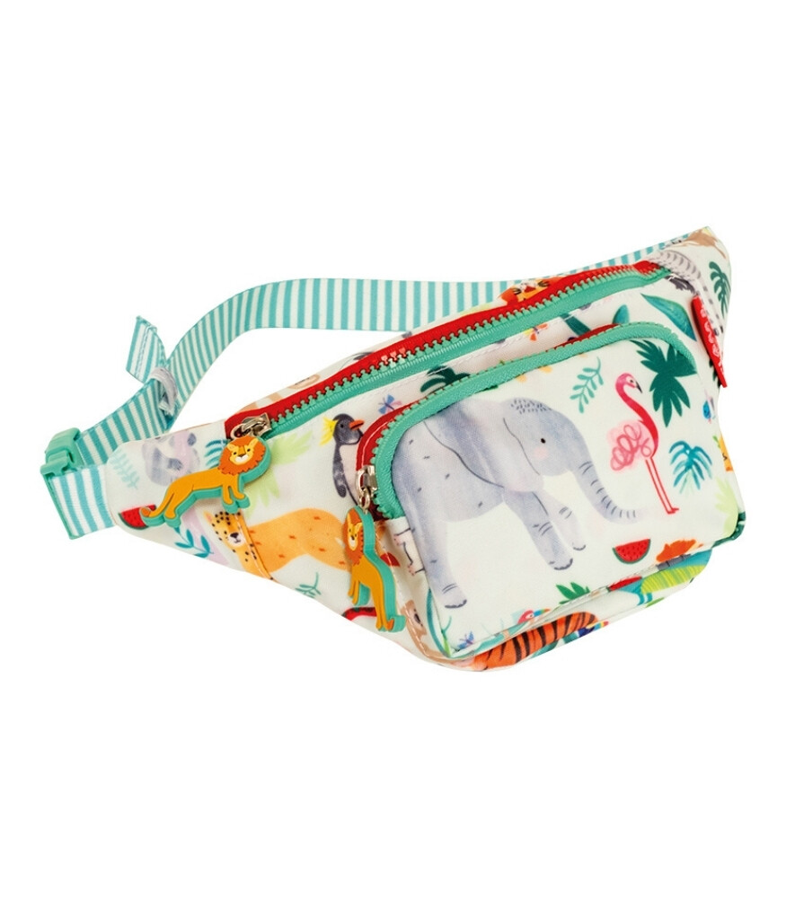 Etichetta Per Bagagli Floss And Rock Jungle: Maxi Tag Glitterato Per Valigia E Zaino, 15x10cm