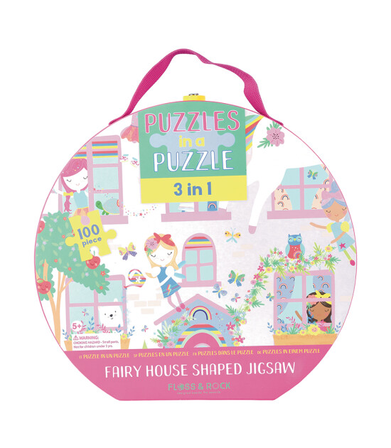 Floss & Rock -3 in 1- Puzzle // Rainbow Fairy (100 Parça)