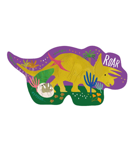 Floss & Rock Shaped Puzzle // Dinosaur (12 Parça)