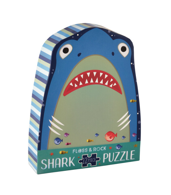 Floss & Rock Shaped Puzzle // Shark (12 Parça)