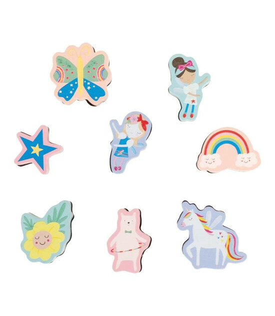 Floss & Rock Stamper Ahşap Baskı Seti // Rainbow Fairy