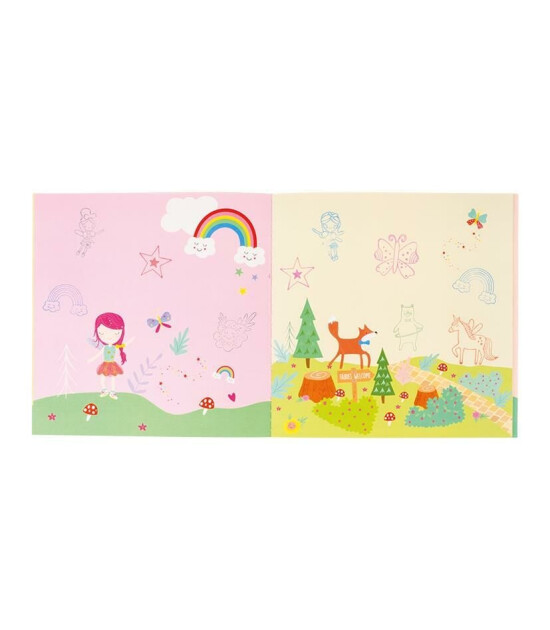 Floss & Rock Stamper Ahşap Baskı Seti // Rainbow Fairy