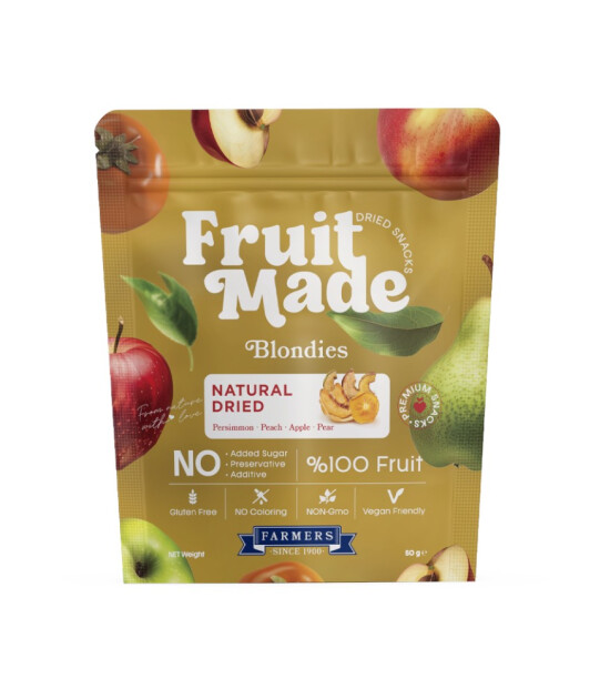 Fruitmade Blondies Karışık Kurutulmuş Meyve (Cennet Hurması&Şeftali&Elma&Armut) (40 g)