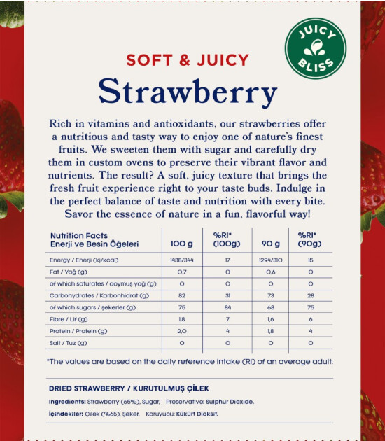 Fruitmade Kurutulmuş Çilek (80 gr)