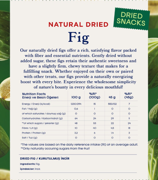 Fruitmade Kurutulmuş İncir (45 gr)
