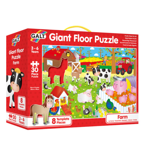 Galt Giant Floor Puzzle // Farm (30 Parça)
