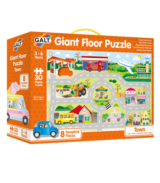 Galt Giant Floor Puzzle // Town (30 Parça)