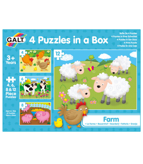 Galt Puzzle Set // Farm (4-6-8-12 Parça)