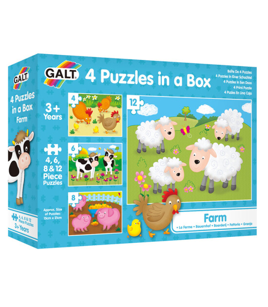 Galt Puzzle Set // Farm (4-6-8-12 Parça)