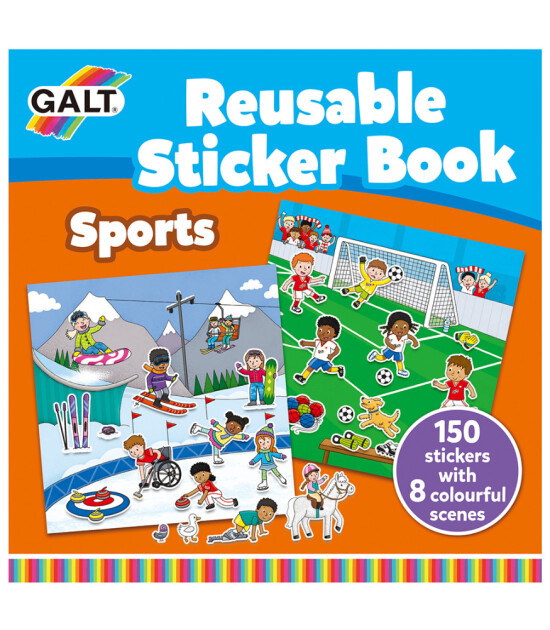 Galt Reusable Sticker Book // Sports