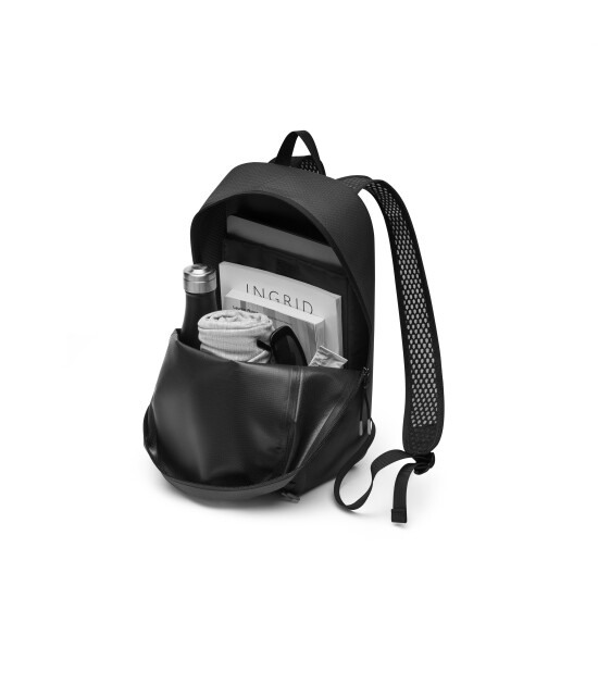 Gaston Luga Lightweight DuoSeal Laptop B&ouml;lmeli Sırt &Ccedil;antası (14 inch) // Siyah