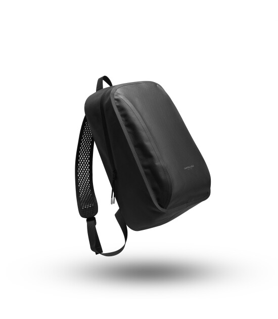 Gaston Luga Lightweight DuoSeal Laptop B&ouml;lmeli Sırt &Ccedil;antası (14 inch) // Siyah