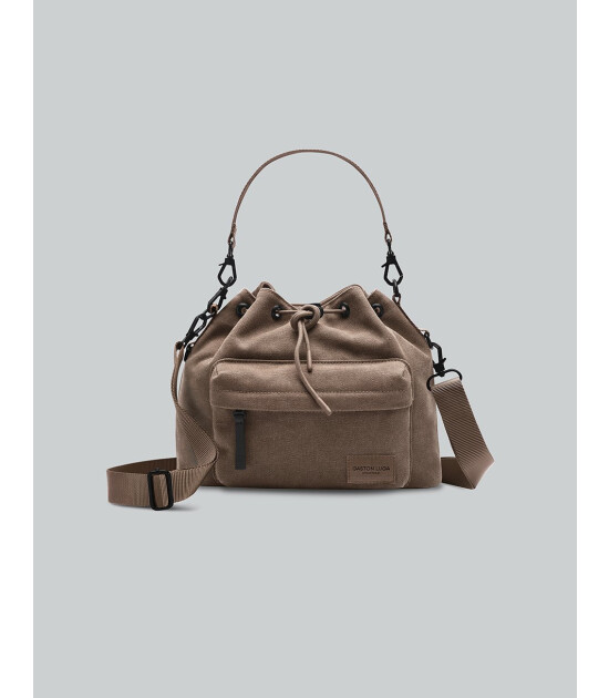 Gaston Luga Splash Bucket Crossbody &Ccedil;anta - Kahverengi