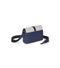 Gaston Luga Spläsh Crossbody Bag // Dark Blue - Taupe