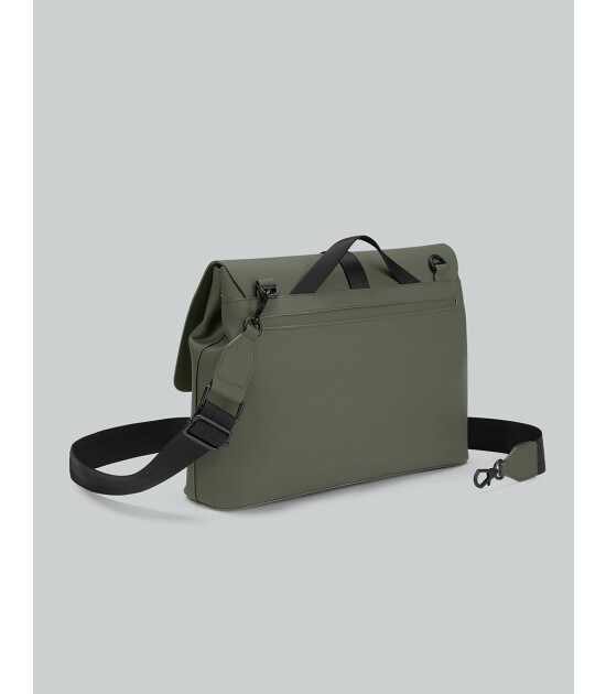 Gaston Luga Splash Crossbody Large 14" &Ccedil;anta - Zeytin Yeşili