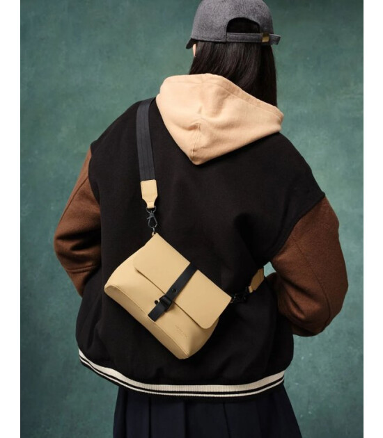 Gaston Luga Splash Crossbody &Ccedil;anta- Latte