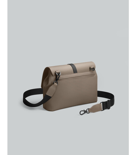 Gaston Luga Splash Crossbody Medium &Ccedil;anta - Kahverengi