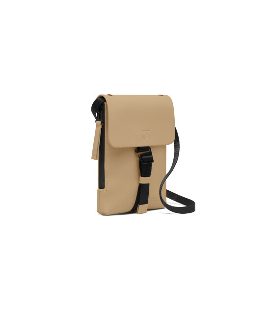 Gaston Luga Spläsh Mini Crossbody Omuz Çantası // Latte