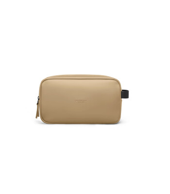 Gaston Luga Spl&auml;sh Toiletry Double Zipped Bag // Latte