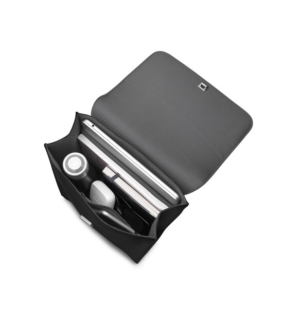 Gaston Luga Splash ID Laptop B&ouml;lmeli Sırt &Ccedil;antası (14 inch) // Siyah