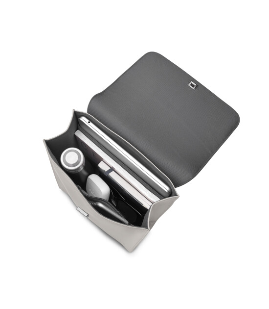 Gaston Luga Splash ID Laptop B&ouml;lmeli Sırt &Ccedil;antası (14 inch) // Gri