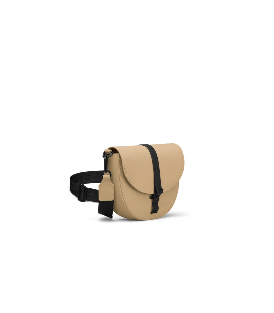 Gaston Luga Spläsh Moon Crossbody Omuz Çantası // Latte