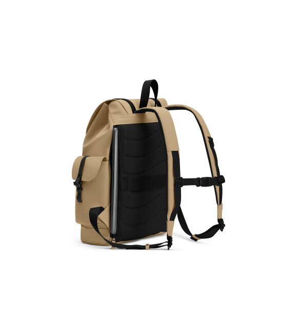 Gaston Luga Splash Utility Laptop B&ouml;lmeli Sırt &Ccedil;antası (16 inch) // Latte