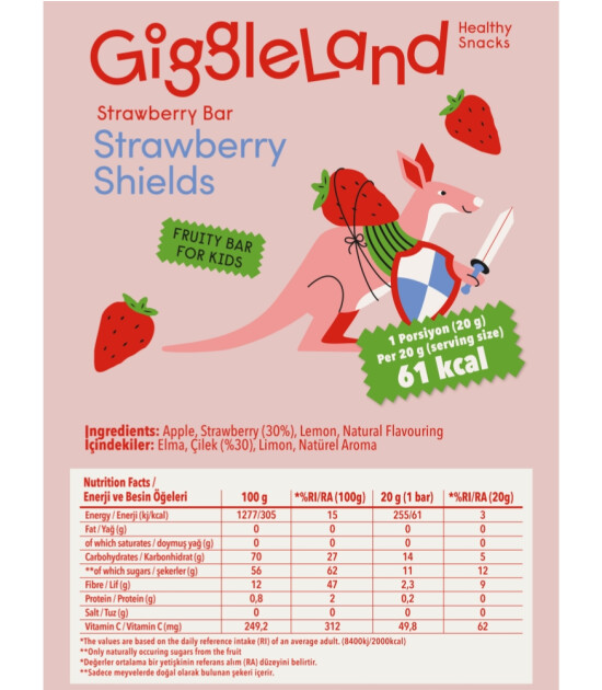 Giggleland Meyve Bar Tanışma Paketi (7 Adet - 20 gr)