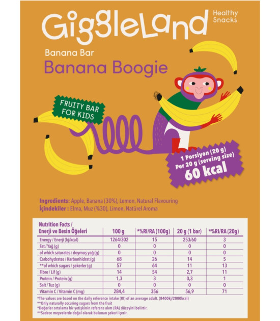 Giggleland Meyve Bar Set (5 Adet) (20 gr) // Muz