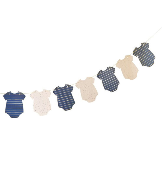 Ginger Ray Pembeli & Mavili Baby Shower Asılan Süs