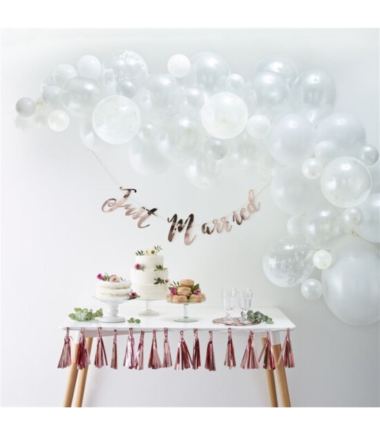 Ginger Ray Beyaz Zincir Balon Kiti