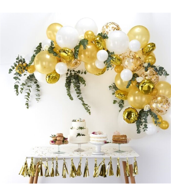 Ginger Ray Altın Zincir Balon Kiti