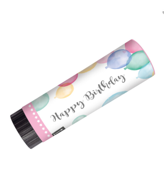Ginger Ray 2 Parti Popper - Mutlu Yıllar Pastel Plastik / Kağıt 15 cm