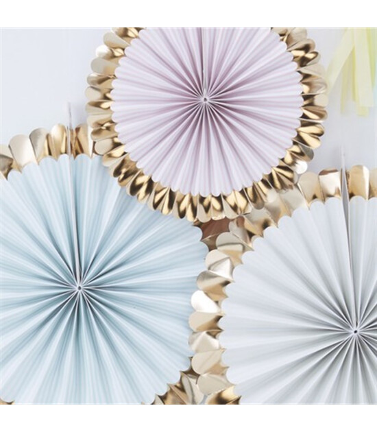 Ginger Ray Altın Detaylı Pastel Çarklar